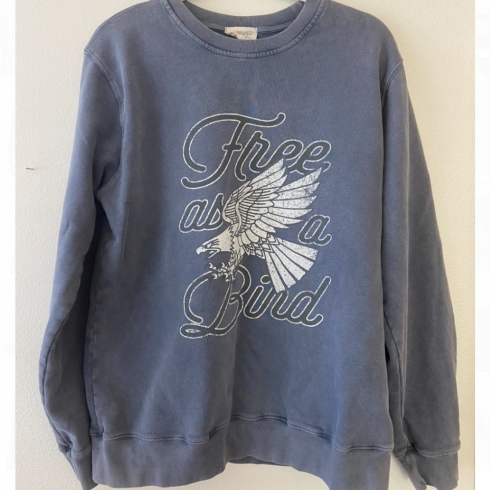 Refined canvas free as a bird sweater